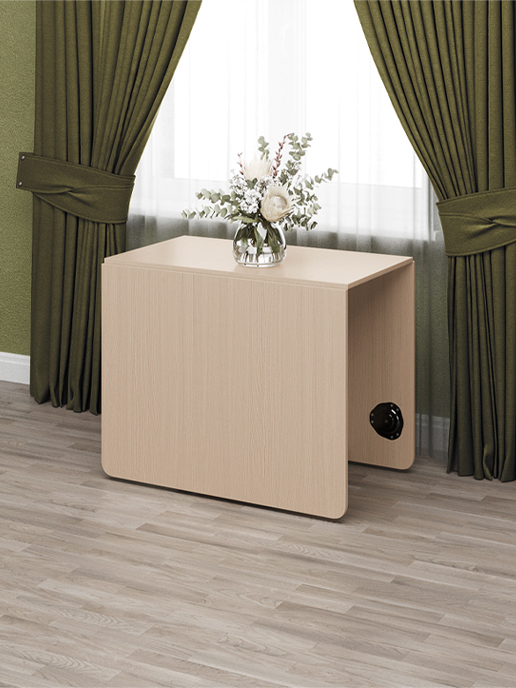 Стол-тумба City Plus (дуб молочный)