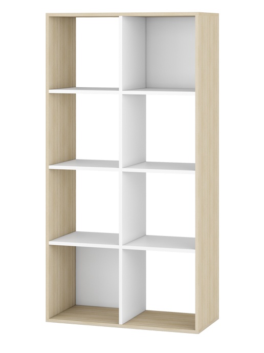 Стеллаж Solo (760х1480) (дуб сонома / белый матовый)