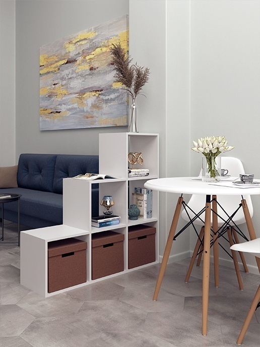 Стеллаж NOBI (белый матовый)