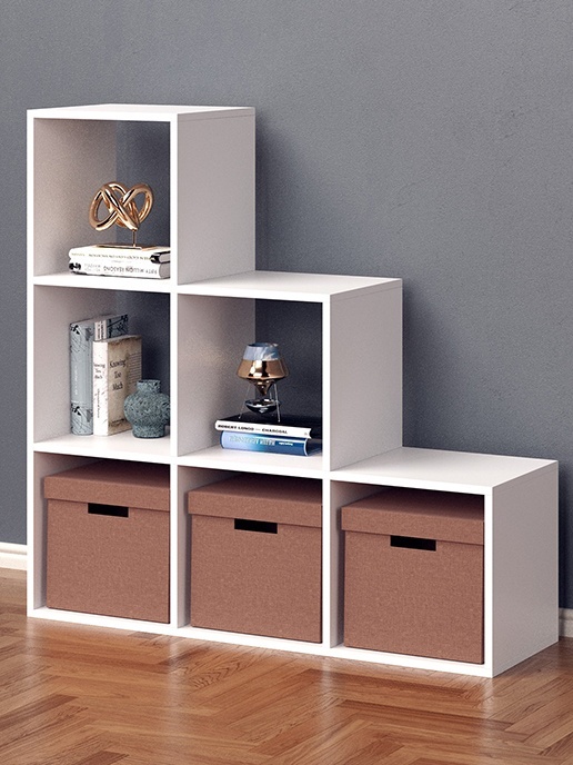 Стеллаж NOBI (белый матовый)