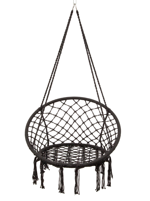 Кресло-гамак подвесное садовое Relax (черный)