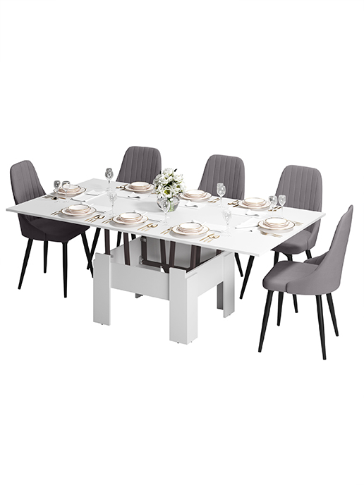 Стол журнальный «Трансформер Престиж» (белый матовый)