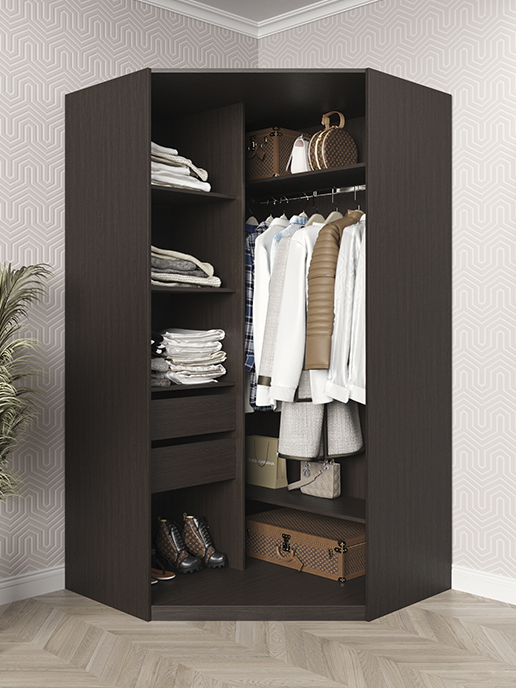 Шкаф угловой Milan 2D (560) (венге мария)