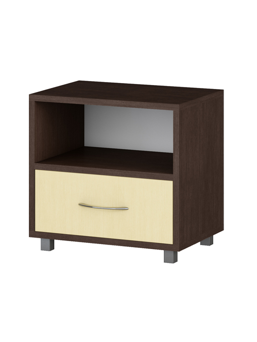 Тумба прикроватная Alba 1S (венге мария/дуб молочный)