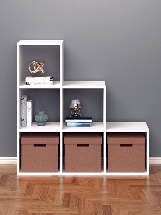 Стеллаж NOBI (белый матовый)