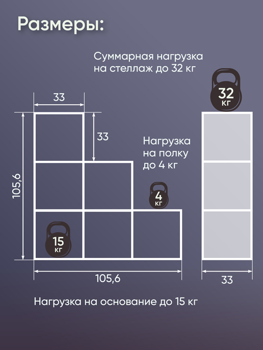 Стеллаж NOBI (белый матовый)