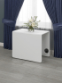 Стол-тумба City Plus (белый матовый) 